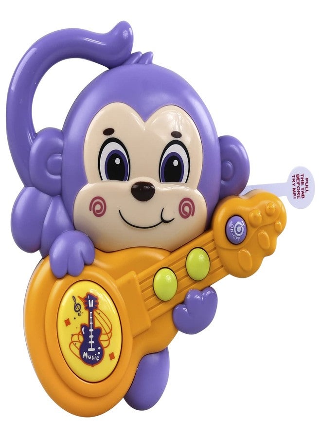 Quasar Guitar Monkey Musical Toys for Kids Attractive Different Types of Light and Sound Rattle Early Learning Fun Creative Toys Pack of 1 - Multicolor - Image 5